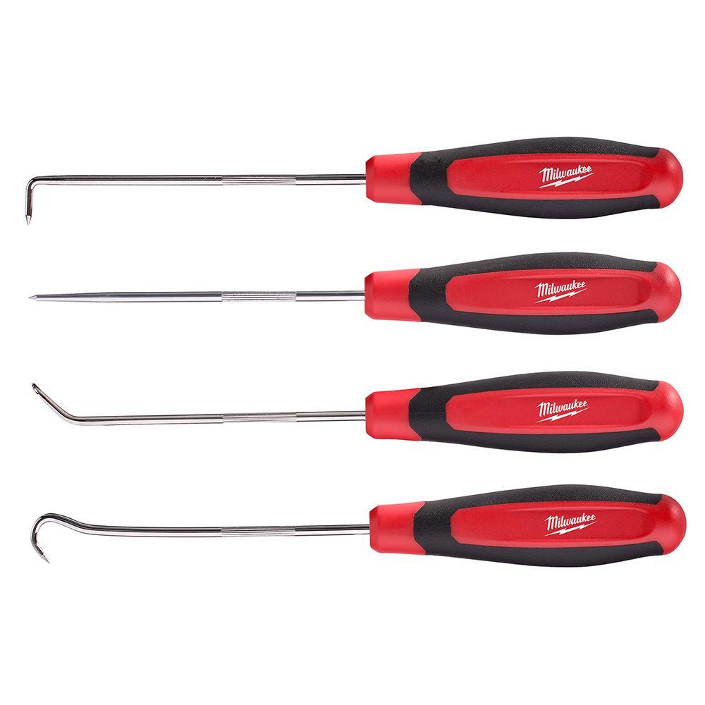 Milwaukee® 48-22-9215 Hook and Pick Set, 4 Pieces, Steel