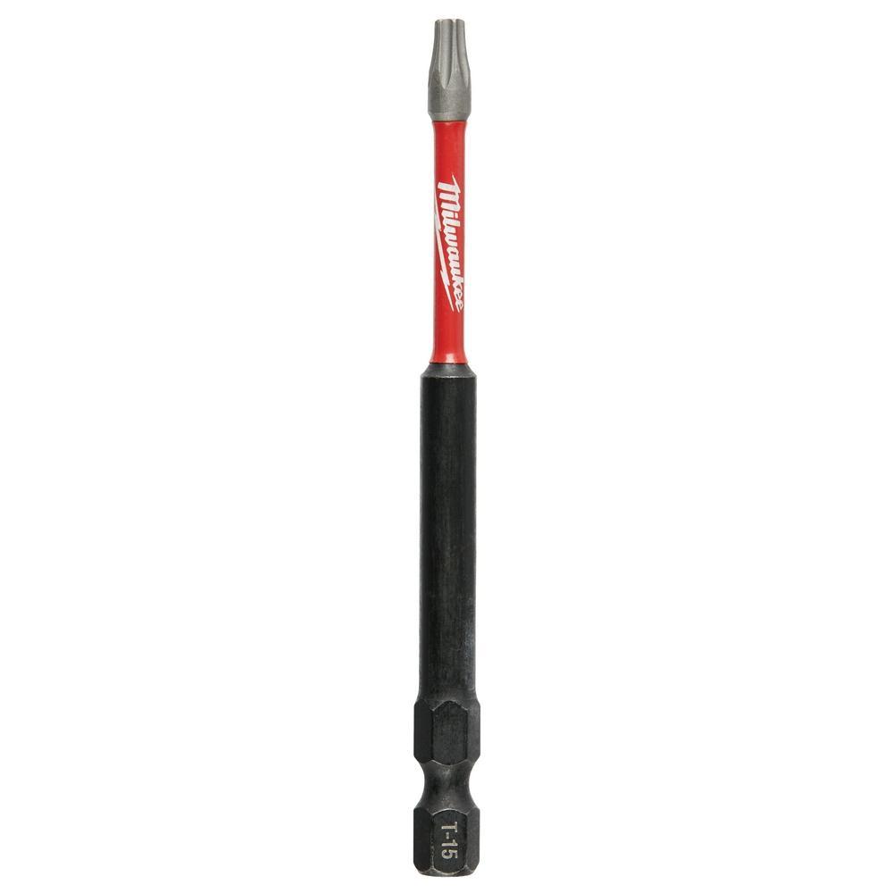 Milwaukee® SHOCKWAVE™ Impact Duty™ 48-32-4677 Screwdriver Bit, T15 Torx® Point, 3-1/2 in OAL