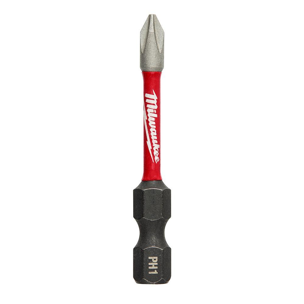 Milwaukee® SHOCKWAVE™ Impact Duty™ 48-32-4961 Screwdriver Bit, PH1 Phillips® Point, 2 in OAL