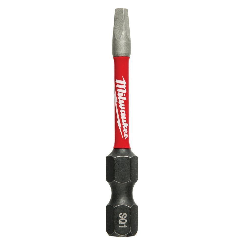 Milwaukee® SHOCKWAVE™ Impact Duty™ 48-32-4971 Screwdriver Bit, SQ1 Square Point, 2 in OAL