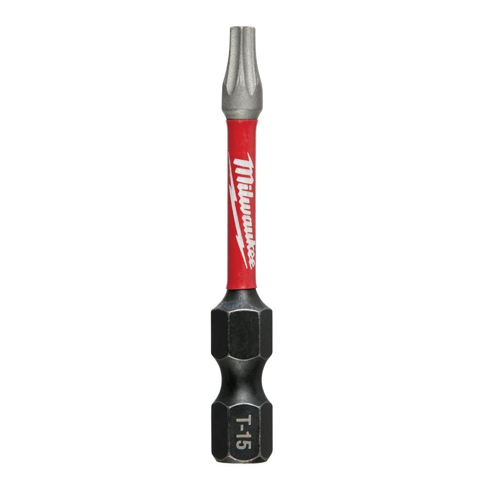 Milwaukee® SHOCKWAVE™ Impact Duty™ 48-32-4983 Screwdriver Bit, T15 Torx® Point, 2 in OAL