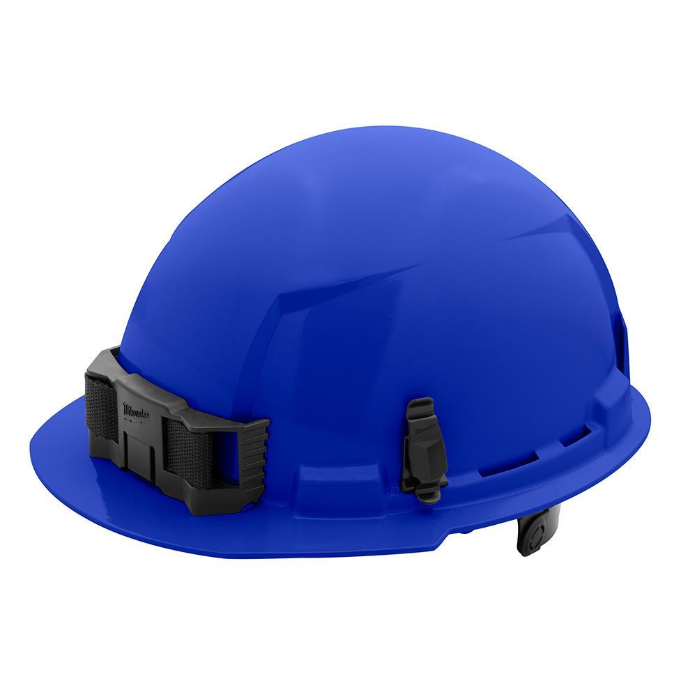 Milwaukee® 48-73-1124 Front Brim Hard Hat, 6-1/2 in Fits Mini Hat, 8-1/2 in Fits Max Hat, HDPE, 6-Point Ratchet Suspension, ANSI Electrical Class Rating: Class E, ANSI Impact Rating: ANSI/ISEA Z89.1 Type I, Quick Adjustment