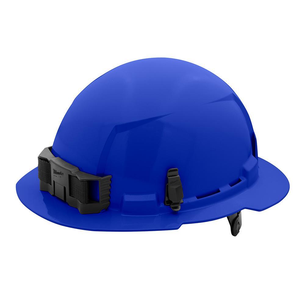 Milwaukee® 48-73-1125 Full Brim Hard Hat, 6-1/2 in Fits Mini Hat, 8-1/2 in Fits Max Hat, HDPE, 6-Point Ratchet Suspension, ANSI Electrical Class Rating: Class E, ANSI Impact Rating: ANSI/ISEA Z89.1 Type I, Quick Adjustment