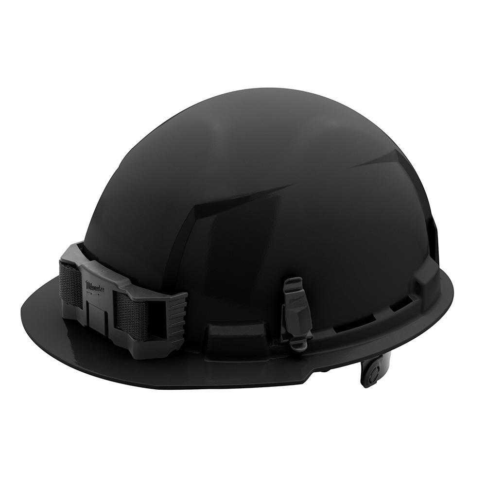 Milwaukee® 48-73-1130 Front Brim Hard Hat, 6-1/2 in Fits Mini Hat, 8-1/2 in Fits Max Hat, HDPE, 6-Point Ratchet Suspension, ANSI Electrical Class Rating: Class E, ANSI Impact Rating: ANSI/ISEA Z89.1 Type I, Quick Adjustment