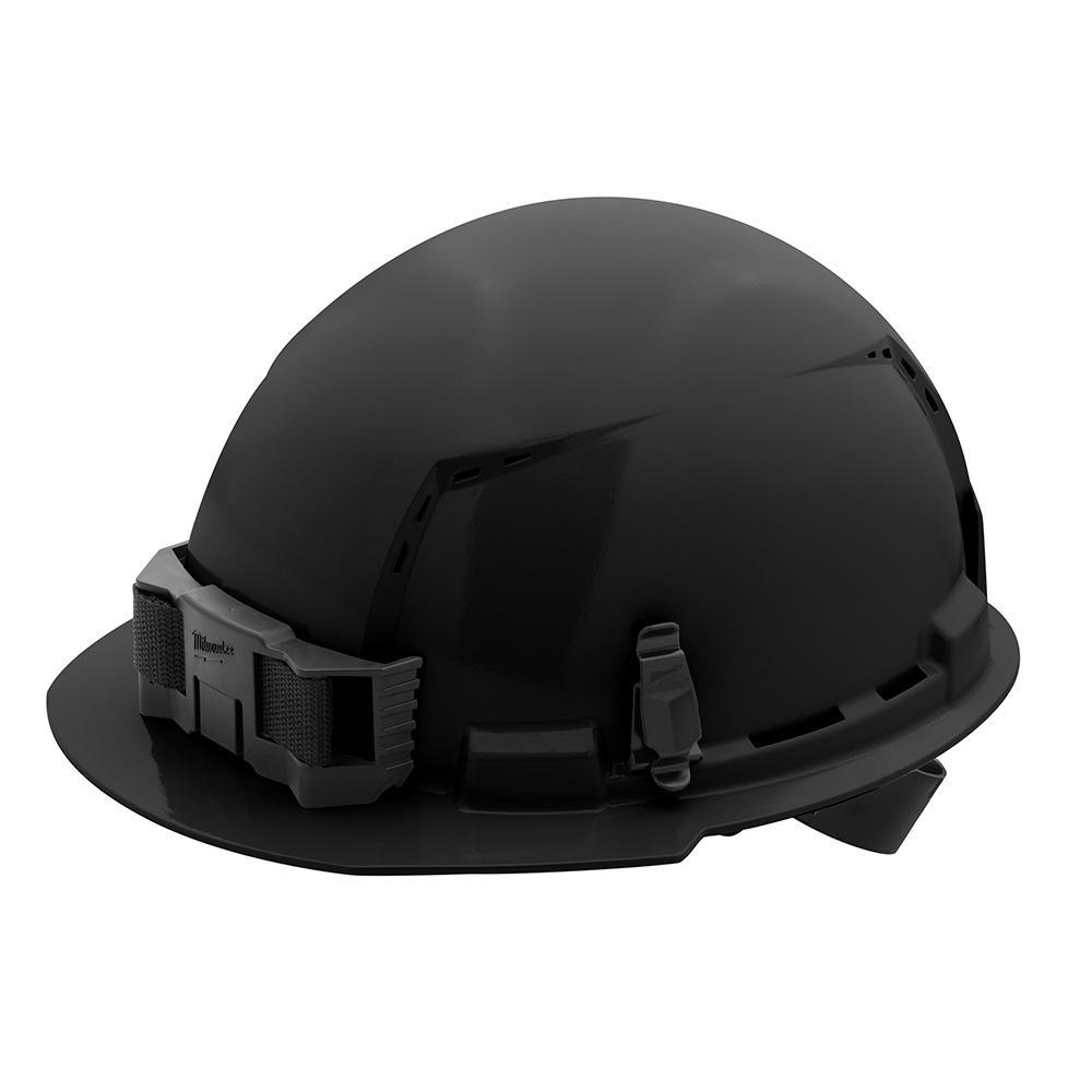 Milwaukee® 48-73-1210 Front Brim Vented Hard Hat, 6-1/2 in Fits Mini Hat, 8-1/2 in Fits Max Hat, HDPE, 4-Point Ratchet Suspension, ANSI Electrical Class Rating: Class C, ANSI Impact Rating: ANSI/ISEA Z89.1 Type I, Quick Adjustment