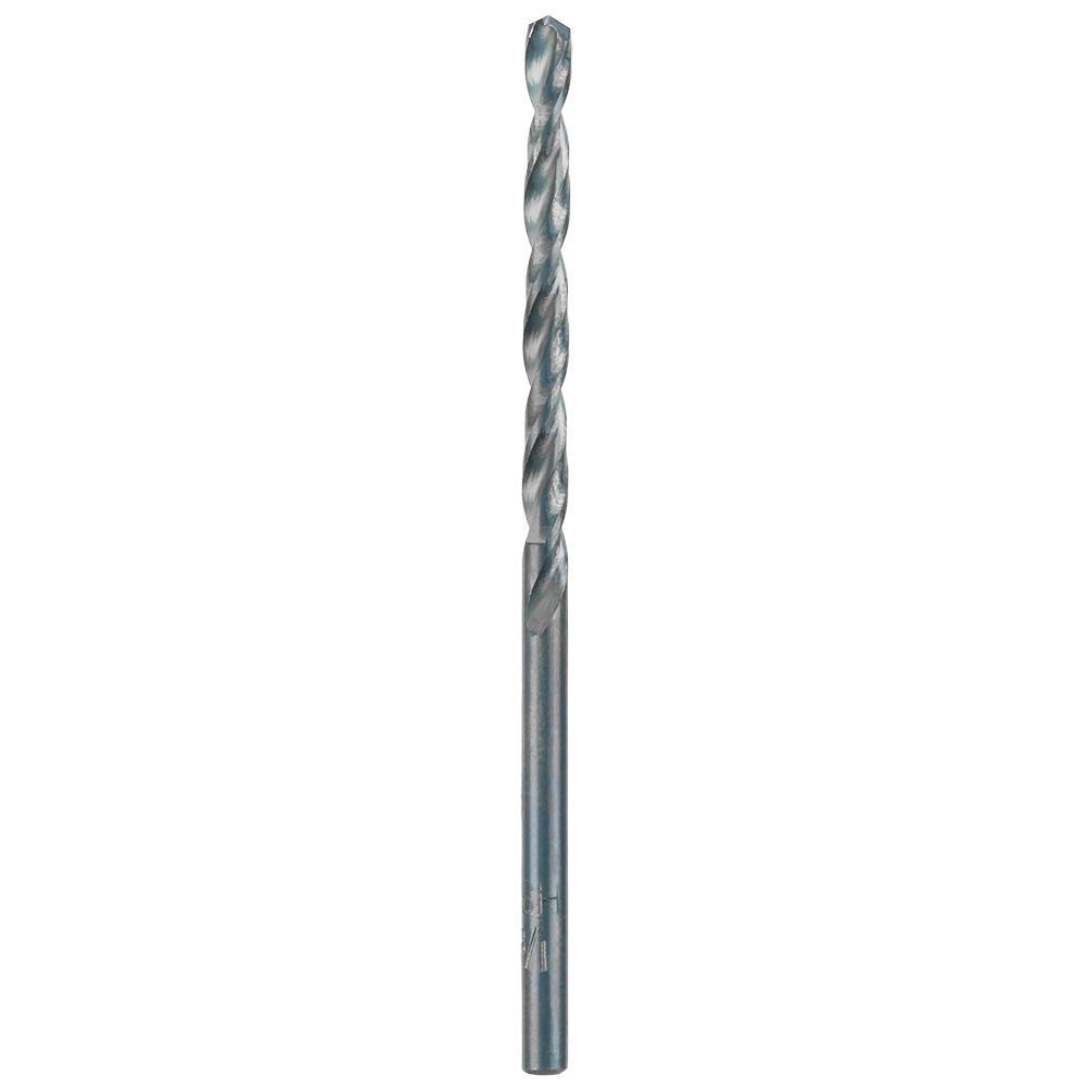Milwaukee® Thunderbolt® 48-89-2714 General Purpose Jobber Length Drill Bit, 1/8 in Drill - Fraction, 0.125 in Drill - Decimal Inch, 135 deg Point, HSS, Black Oxide