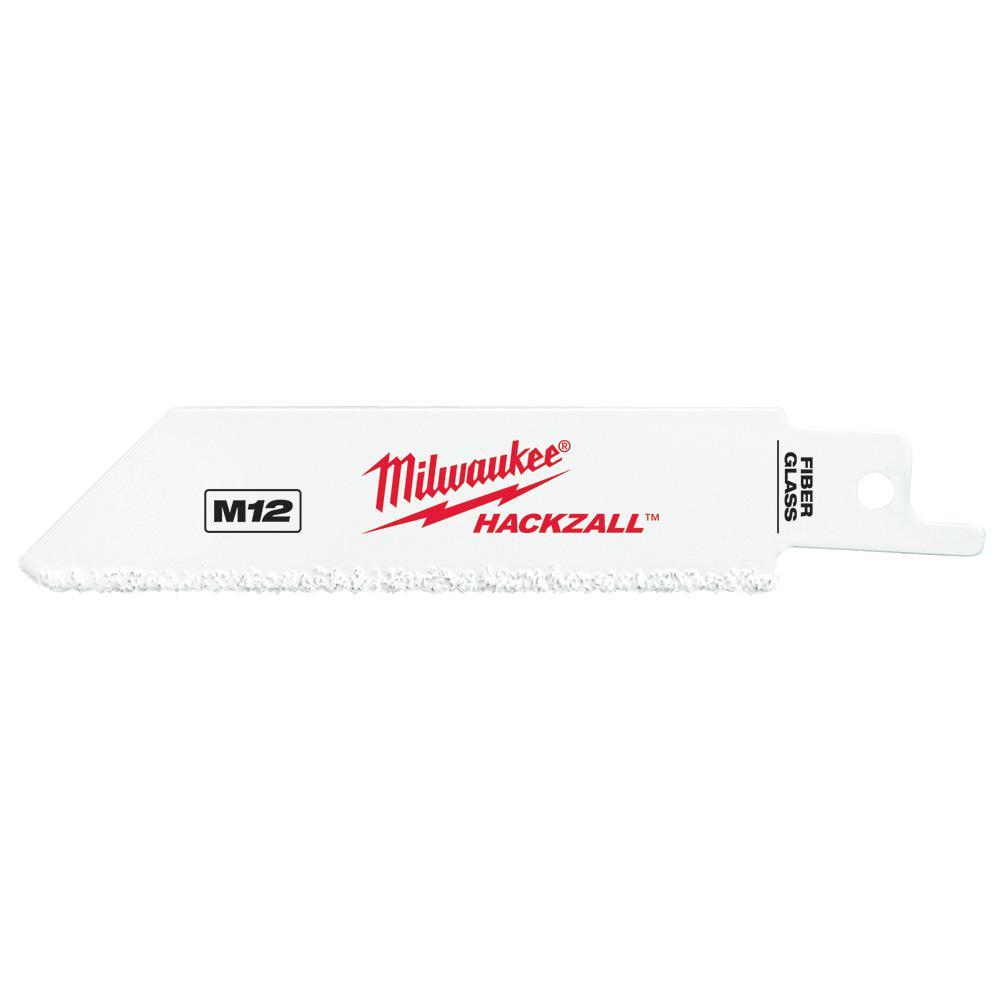 Milwaukee® 49-00-5400 Thin Kerf Reciprocating Saw Blade, 4 in L x 3/4 in W, Bi-Metal Body, Universal/Toothed Edge Tang