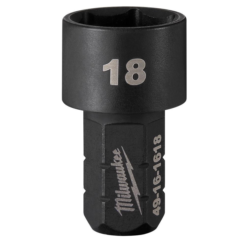 Milwaukee® 49-16-1618 INSIDER™ Box Ratchet Socket, Low Profile Style, 18 mm Socket, 6 Points