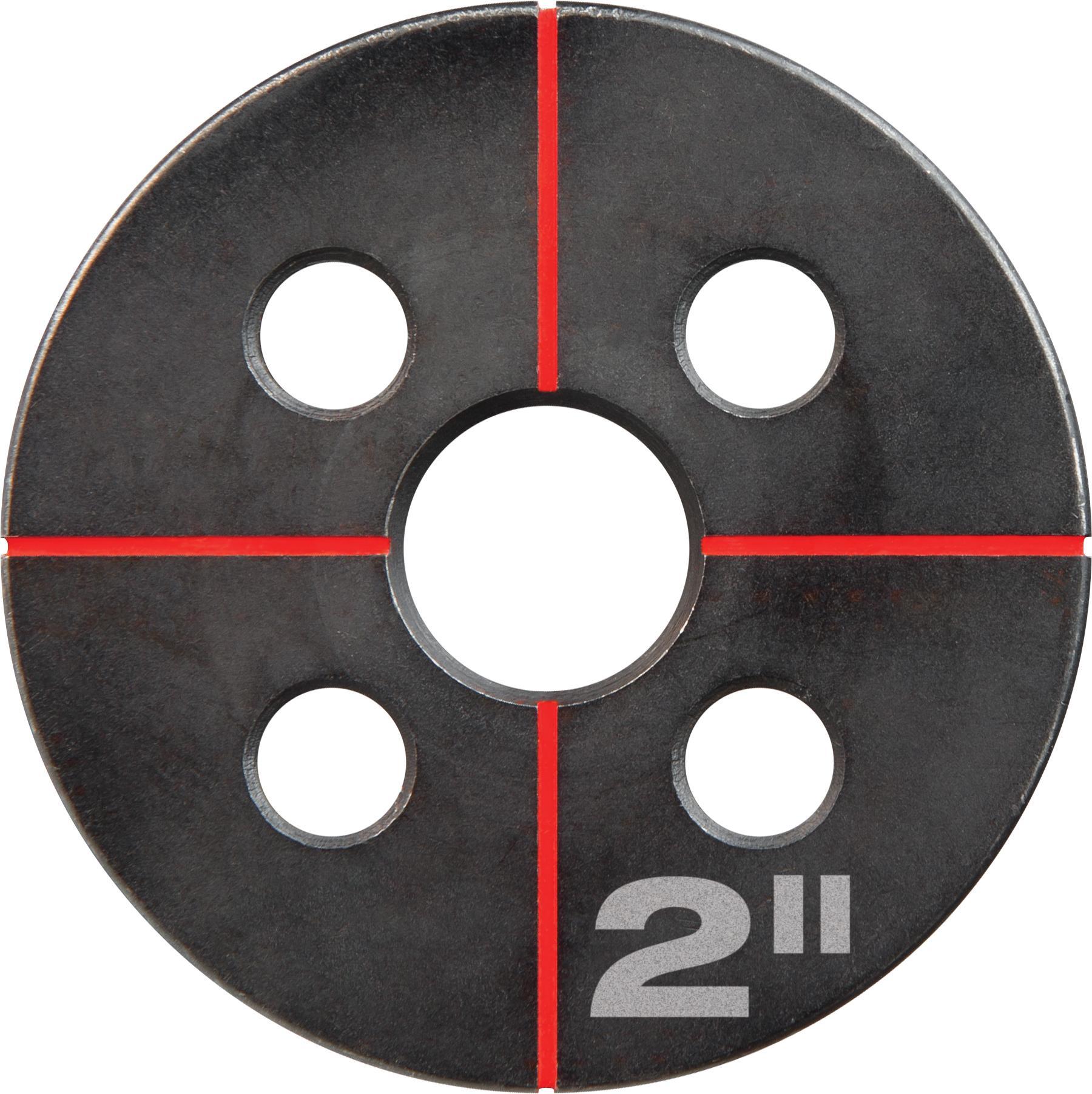 Milwaukee® EXACT™ 49-16-2670 Knockout Die, 2 in Conduit/Pipe, Steel, 10 ga Mild Steel/12 ga Stainless Steel