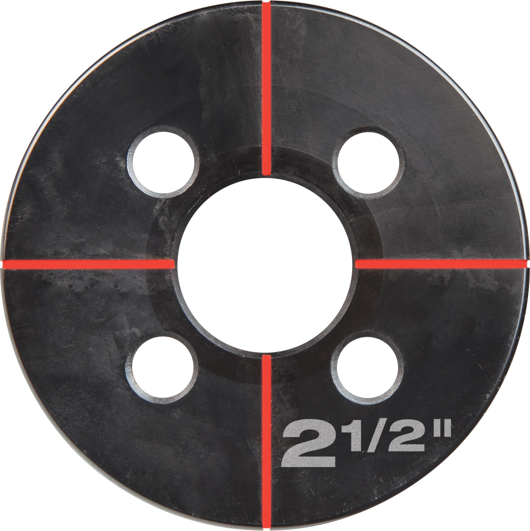 Milwaukee® EXACT™ 49-16-2672 Knockout Die, 2-1/2 in Conduit/Pipe, Steel, 10 ga Mild Steel/12 ga Stainless Steel