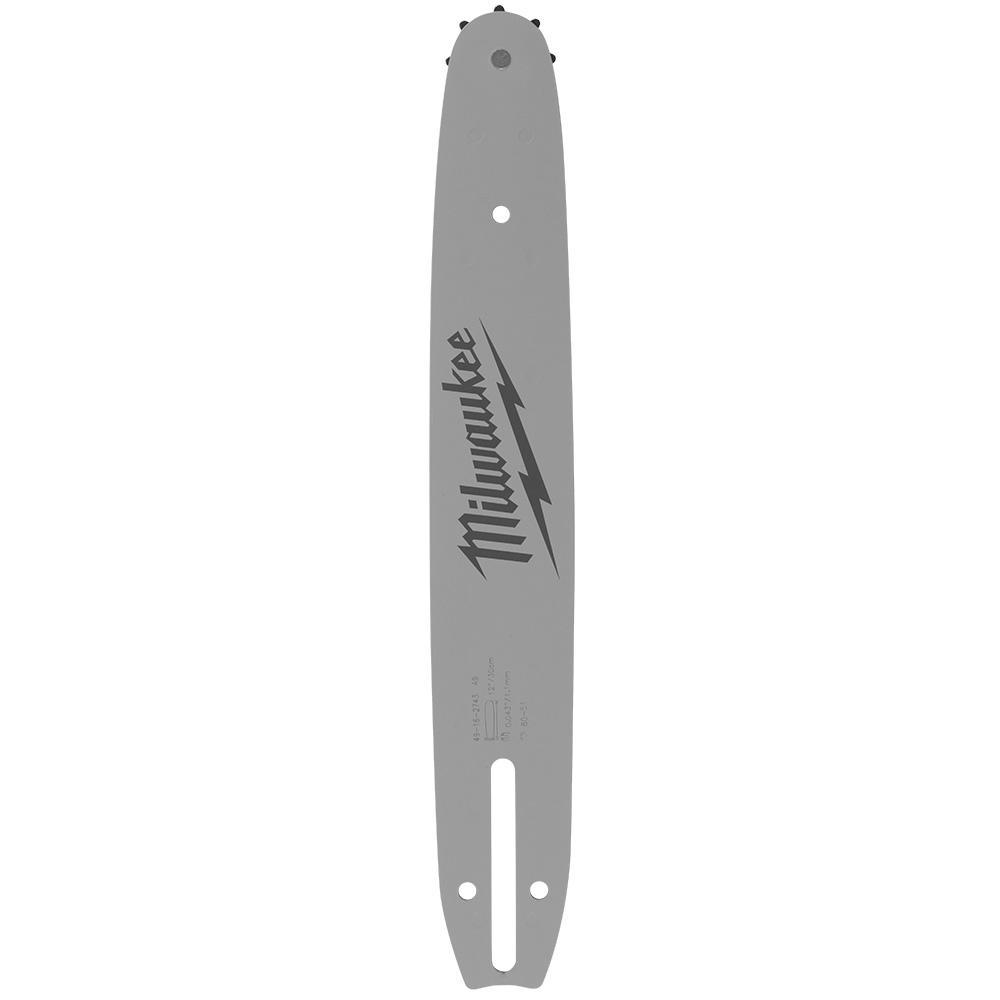 Milwaukee® 49-16-2743 Guide Bar, For Use With Top Handle Chainsaw, 0.043 in Bar Gauge, 0.325 in Compatible Chain Pitch, Steel