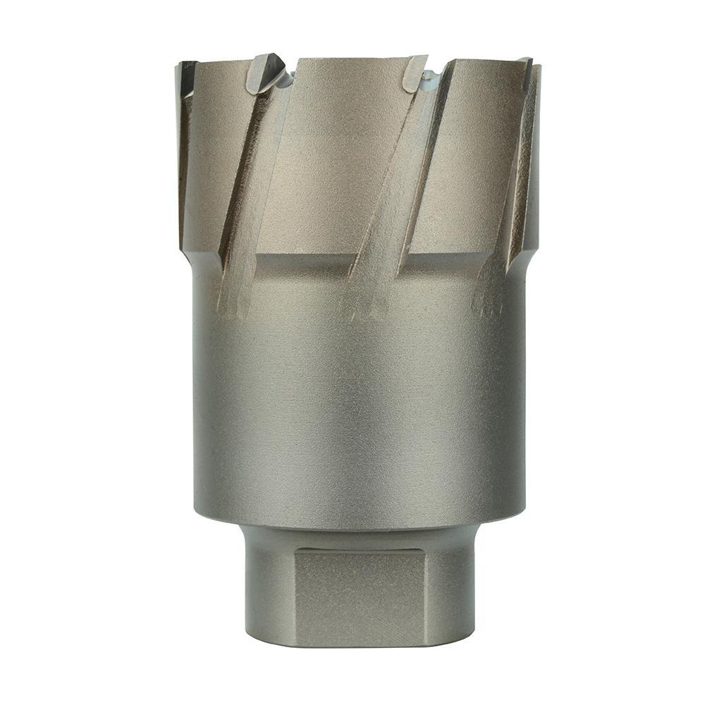 Milwaukee® Steel Hawg® 49-57-1250 Threaded Hole Annular Cutter, 1-1/4 in Dia Cutter, 2 in D Cutting, Carbide, Uncoated, #3 Morse Taper Shank