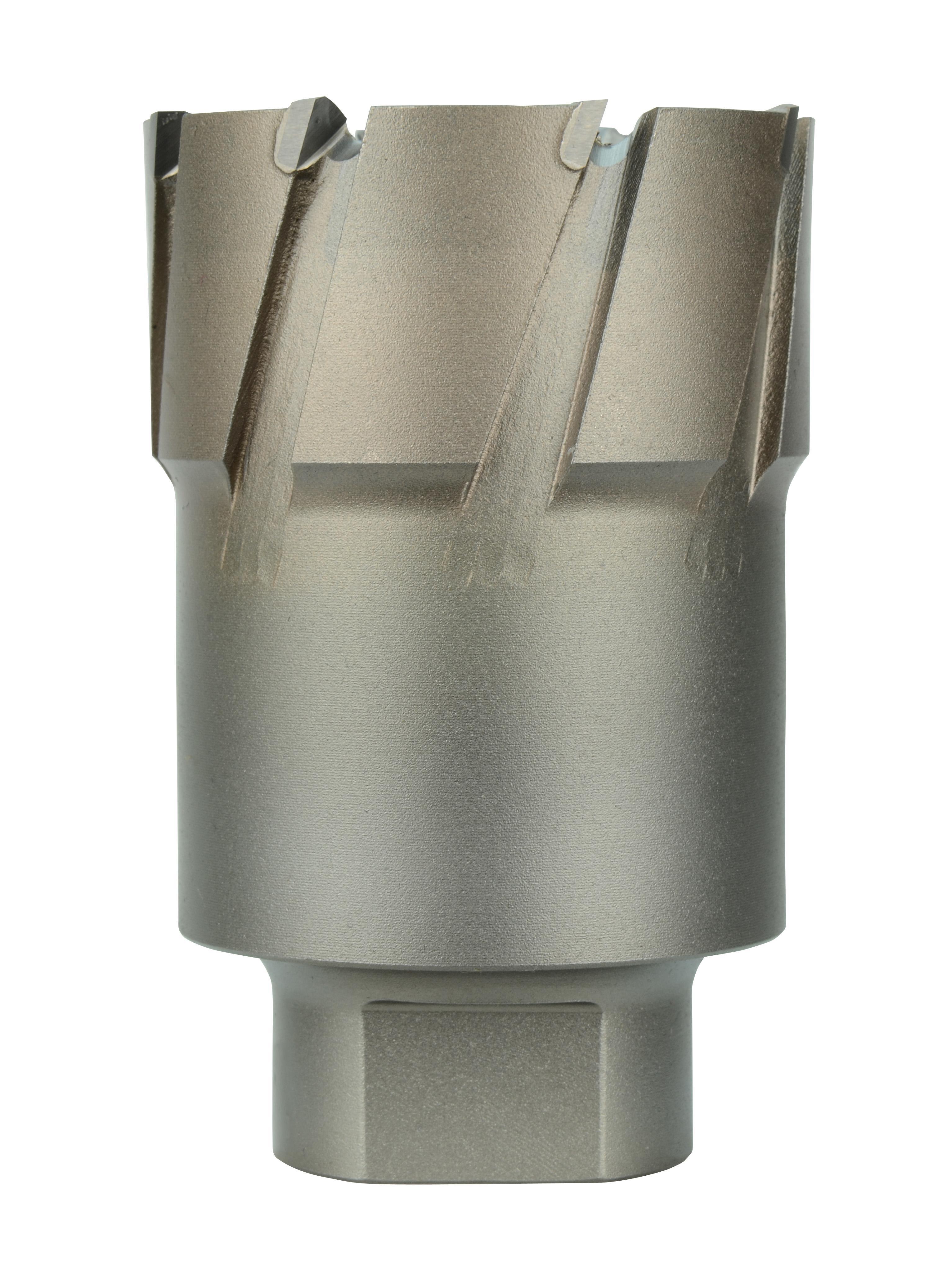 Milwaukee® Steel Hawg® 49-57-1375 Threaded Hole Annular Cutter, 1-3/8 in Dia Cutter, 2 in D Cutting, Carbide, Uncoated, #3 Morse Taper Shank