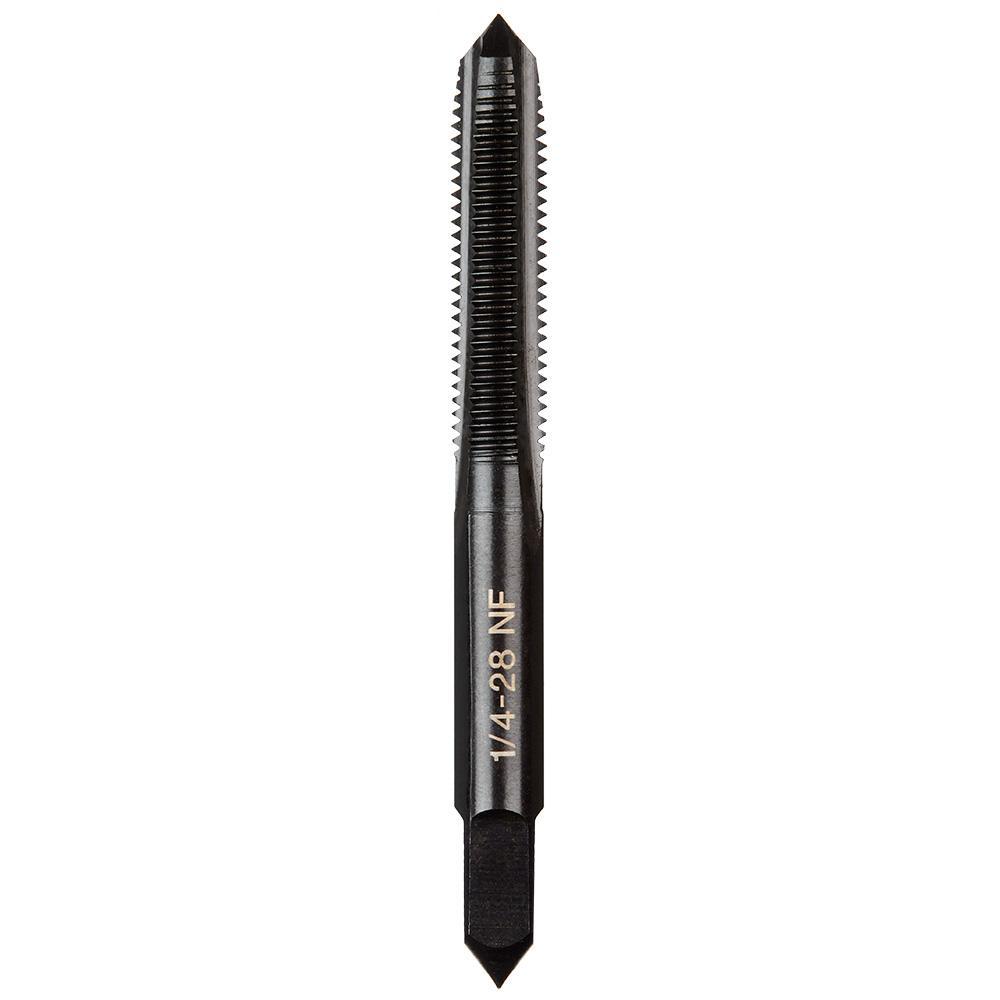 Milwaukee® 49-57-5138 Taps, 1/4-28 Thread, (4) Flutes, Black Oxide, High Carbon Steel