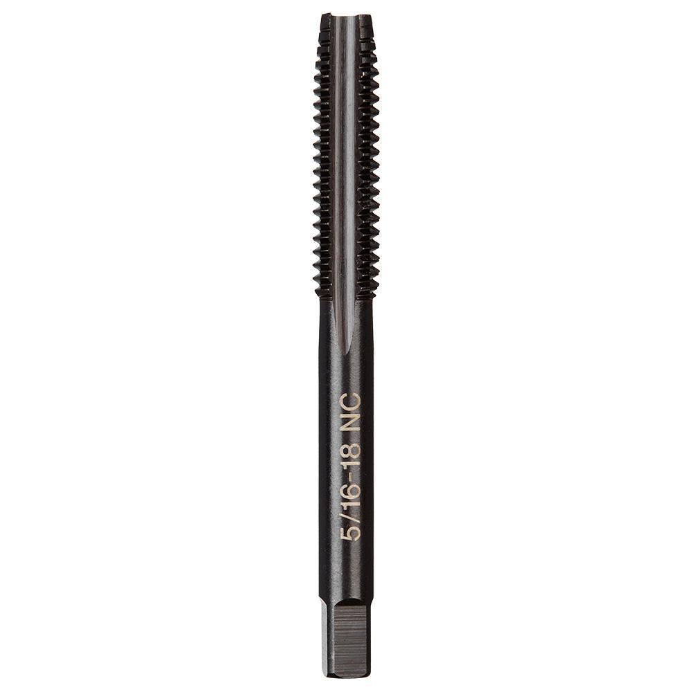 Milwaukee® 49-57-5142 Taps, 5/16-18 Thread, (4) Flutes, Black Oxide, High Carbon Steel