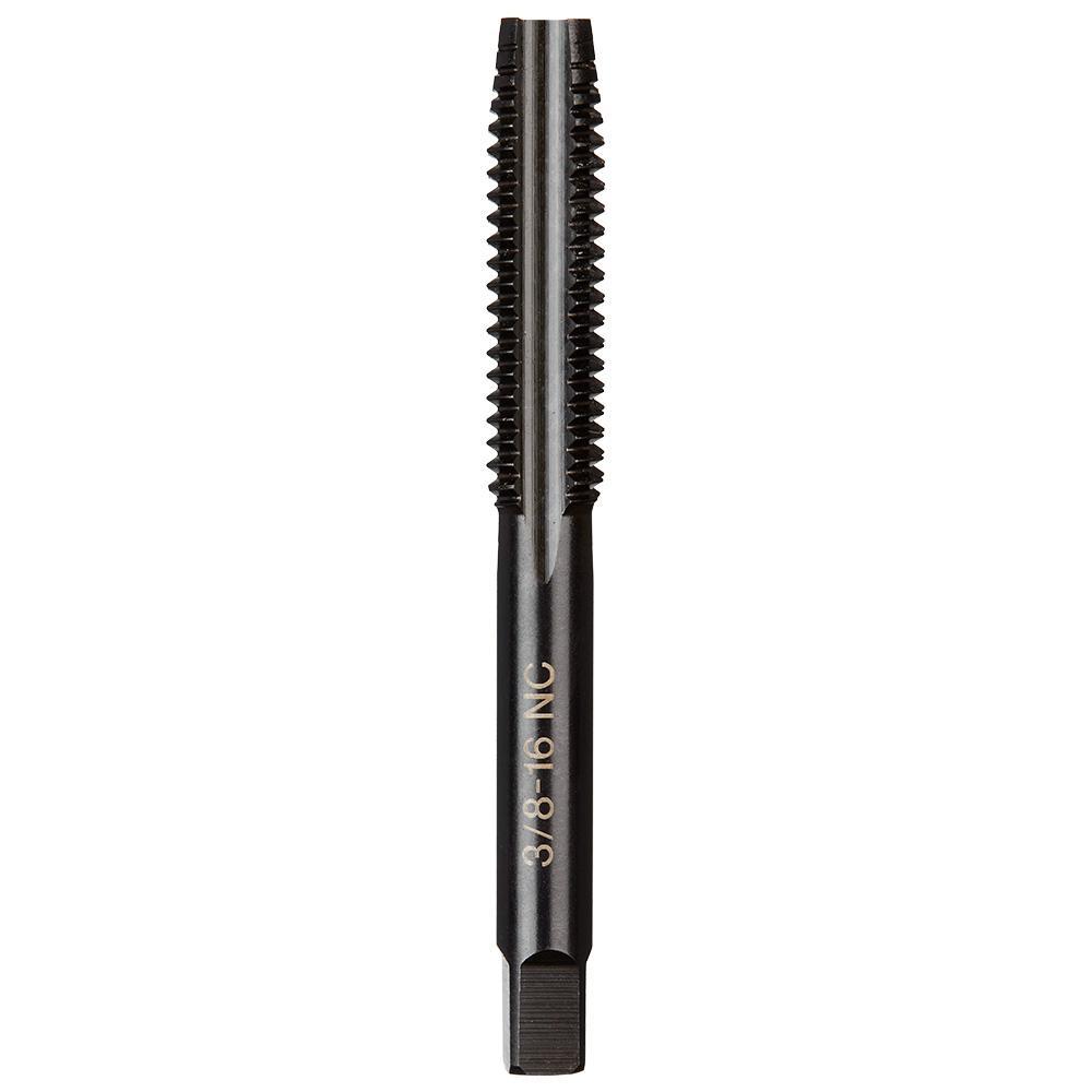Milwaukee® 49-57-5148 Taps, 3/8-16 Thread, (4) Flutes, Black Oxide, High Carbon Steel