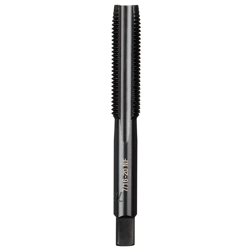 Milwaukee® 49-57-5157 Taps, 7/16-20 Thread, (4) Flutes, Black Oxide, High Carbon Steel