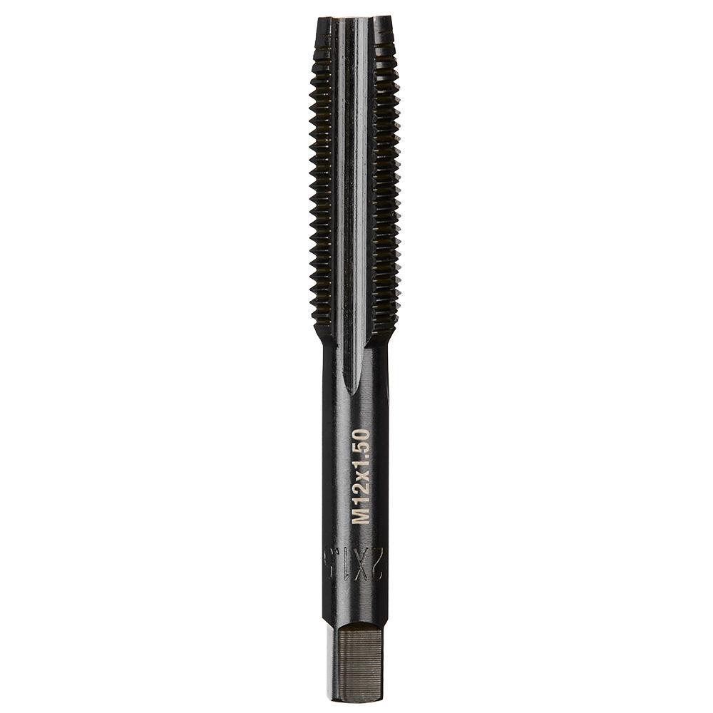 Milwaukee® 49-57-5159 Taps, M12-1.50 Thread, (4) Flutes, Black Oxide, High Carbon Steel