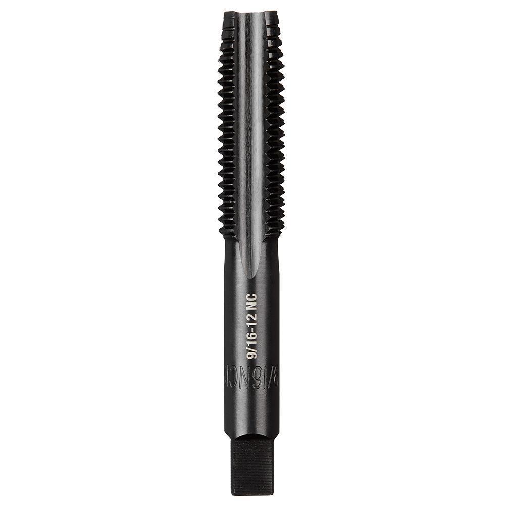 Milwaukee® 49-57-5165 Taps, 9/16-12 Thread, (4) Flutes, Black Oxide, High Carbon Steel