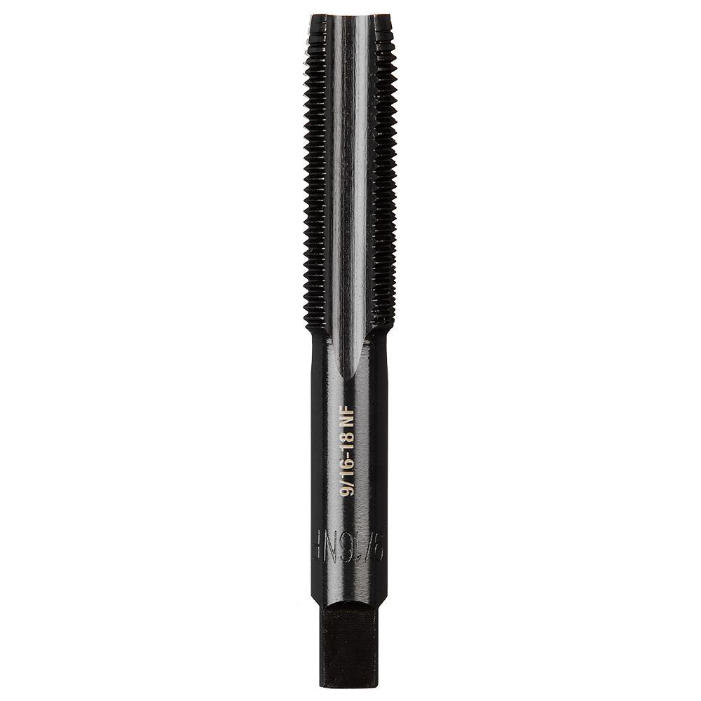 Milwaukee® 49-57-5168 Taps, 9/16-18 Thread, (4) Flutes, Black Oxide, High Carbon Steel