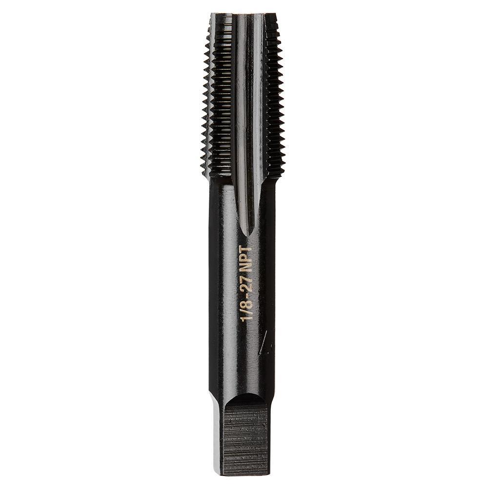 Milwaukee® 49-57-5189 Taps, 1/8-27 Thread, (4) Flutes, Black Oxide, High Carbon Steel