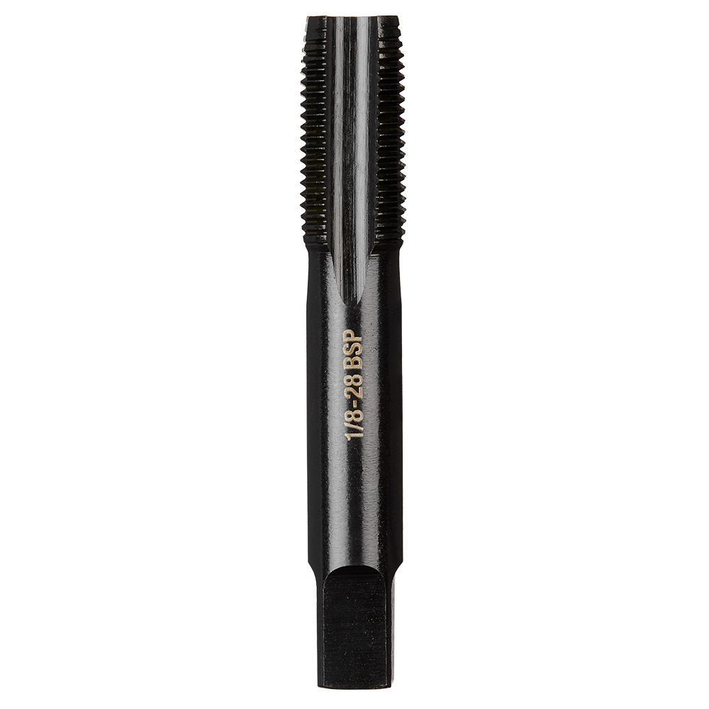 Milwaukee® 49-57-5190 Taps, 1/8-28 Thread, (4) Flutes, Black Oxide, High Carbon Steel