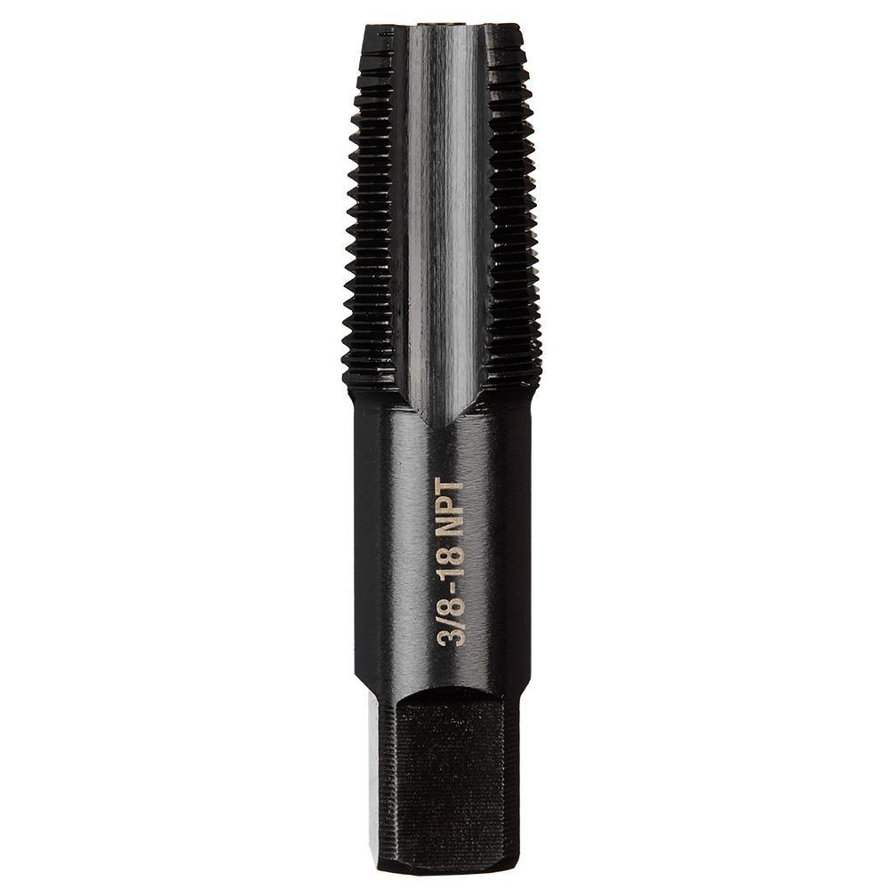 Milwaukee® 49-57-5292 Taps, 3/8-18 Thread, (4) Flutes, Black Oxide, High Carbon Steel