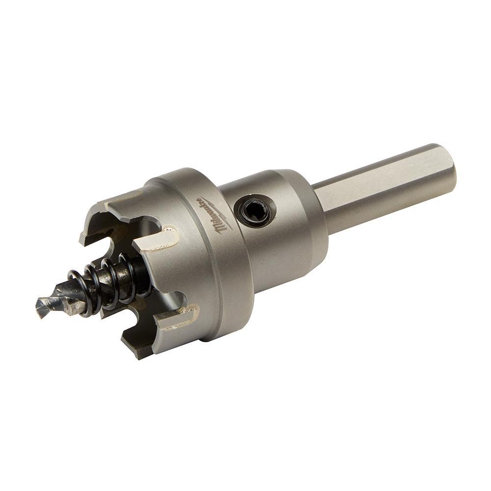 Milwaukee® 49-57-8615 1-Piece Hole Cutter, 1-1/8 in Dia, 3/16 in D Cutting, Carbide Cutting Edge