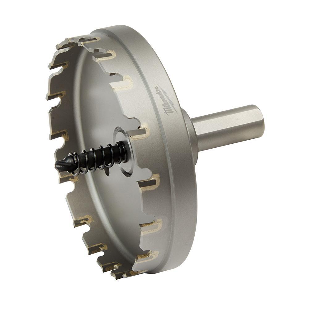 Milwaukee® 49-57-8645 1-Piece Hole Cutter, 3-1/2 in Dia, 3/16 in D Cutting, Carbide Cutting Edge