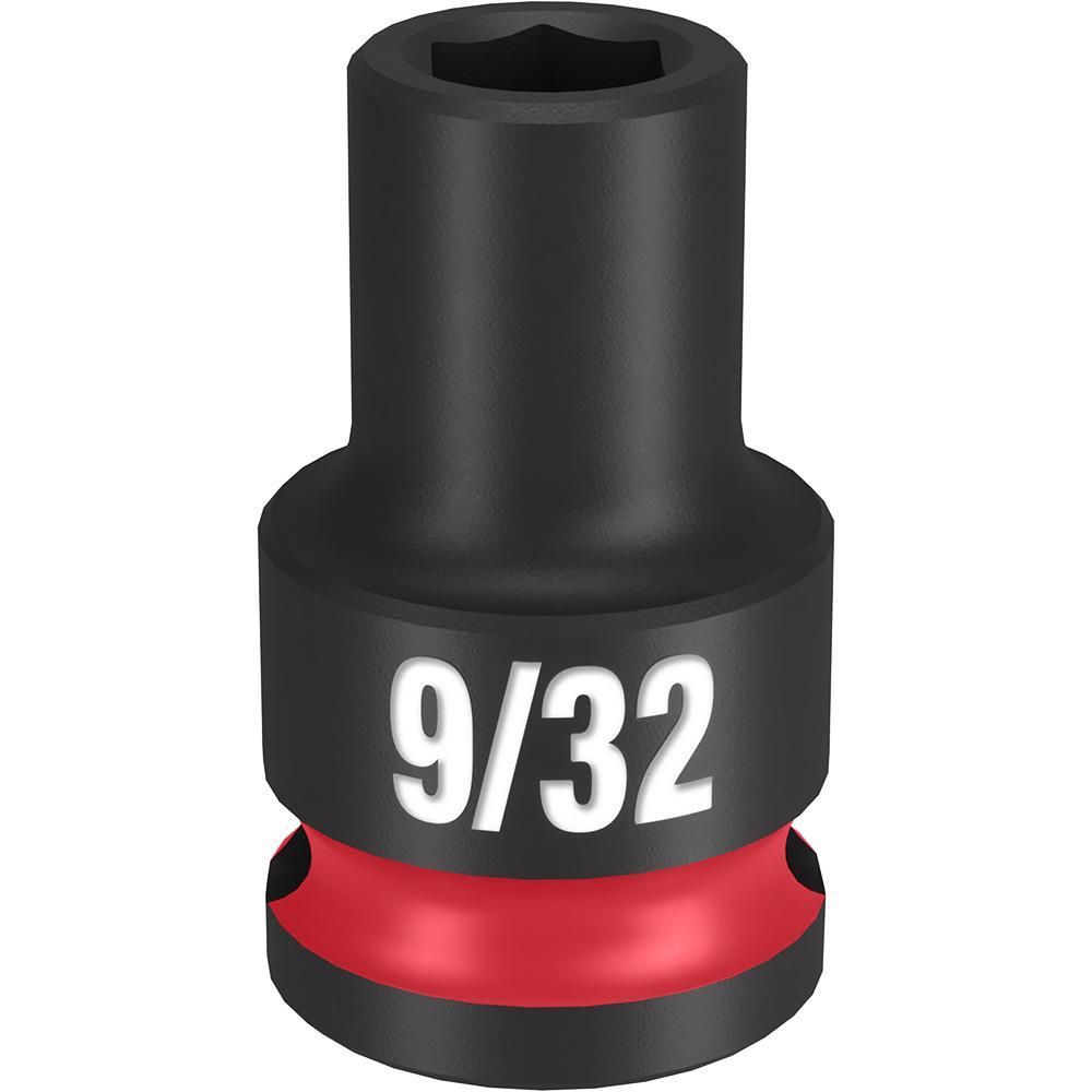 Milwaukee® SHOCKWAVE™ Impact Duty™ 49-66-6101 Socket, 3/8 in Hex Drive, 9/32 in Standard Socket, 6 Points