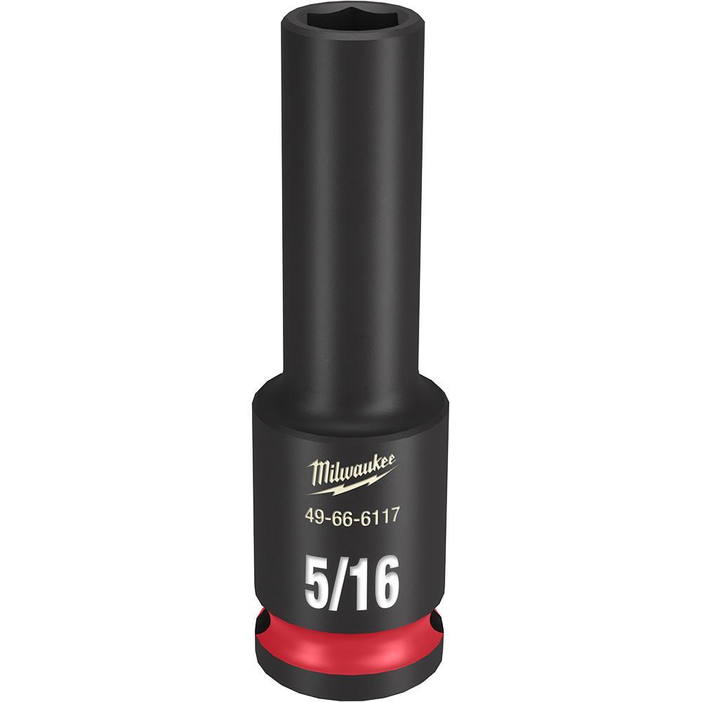 Milwaukee® SHOCKWAVE™ Impact Duty™ 49-66-6117 Socket, 3/8 in Hex Drive, 5/16 in Deep Socket, 6 Points