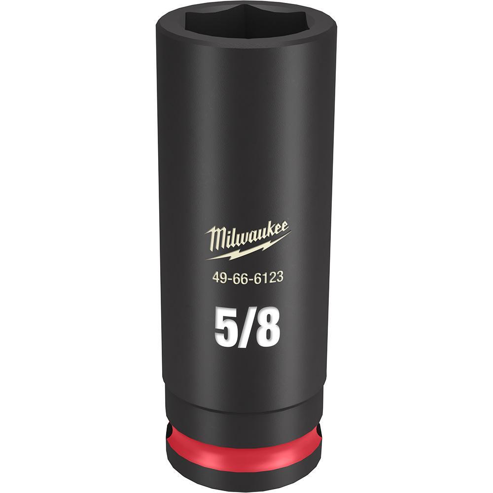Milwaukee® SHOCKWAVE™ Impact Duty™ 49-66-6123 Socket, 3/8 in Hex Drive, 5/8 in Deep Socket, 6 Points