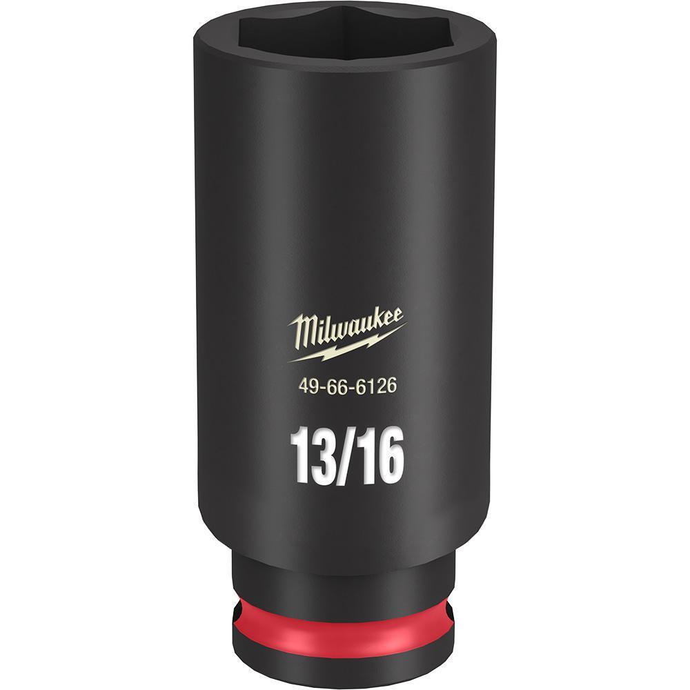 Milwaukee® SHOCKWAVE™ Impact Duty™ 49-66-6126 Socket, 3/8 in Hex Drive, 13/16 in Deep Socket, 6 Points