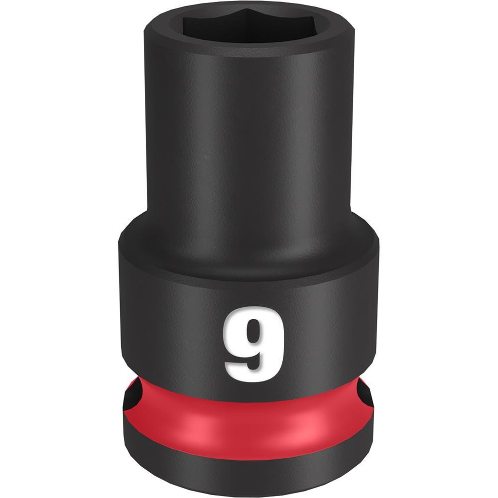 Milwaukee® SHOCKWAVE™ Impact Duty™ 49-66-6133 Socket, 3/8 in Hex Drive, 9 mm Standard Socket, 6 Points
