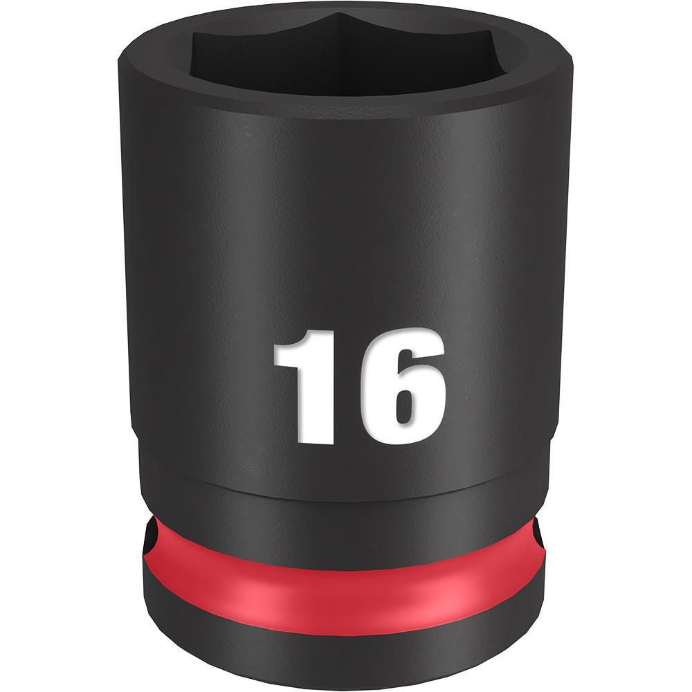 Milwaukee® SHOCKWAVE™ Impact Duty™ 49-66-6140 Socket, 3/8 in Hex Drive, 16 mm Standard Socket, 6 Points