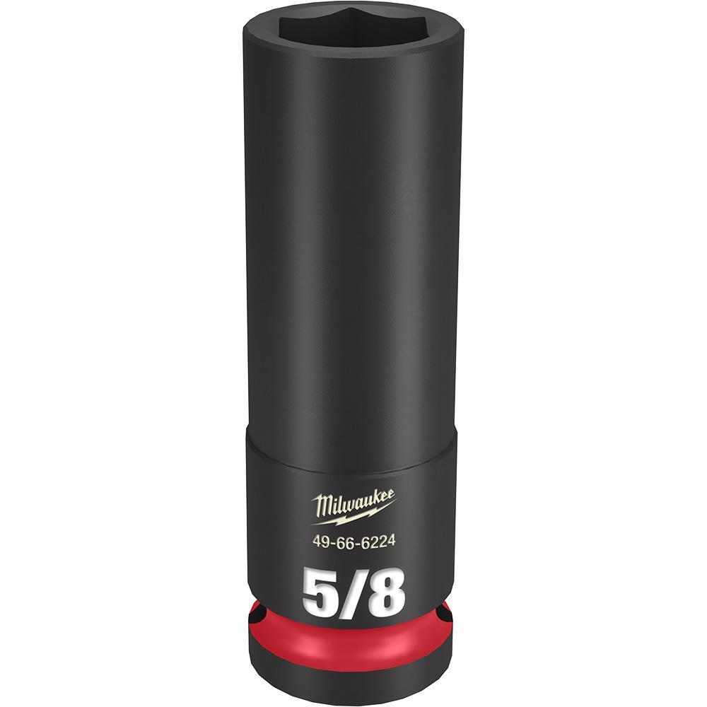 Milwaukee® SHOCKWAVE™ Impact Duty™ 49-66-6224 Socket, 1/2 in Hex Drive, 5/8 in Deep Socket, 6 Points