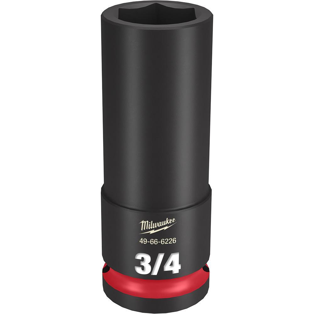 Milwaukee® SHOCKWAVE™ Impact Duty™ 49-66-6226 Socket, 1/2 in Hex Drive, 3/4 in Deep Socket, 6 Points