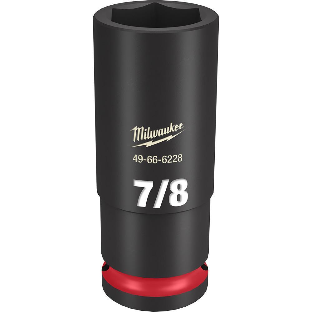 Milwaukee® SHOCKWAVE™ Impact Duty™ 49-66-6228 Socket, 1/2 in Hex Drive, 7/8 in Deep Socket, 6 Points