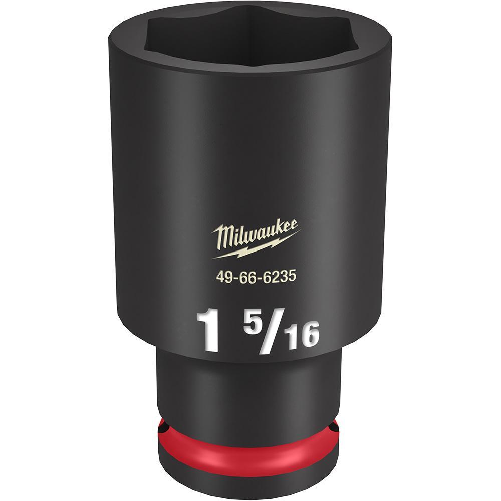 Milwaukee® SHOCKWAVE™ Impact Duty™ 49-66-6235 Socket, 1/2 in Hex Drive, 1-5/16 in Deep Socket, 6 Points