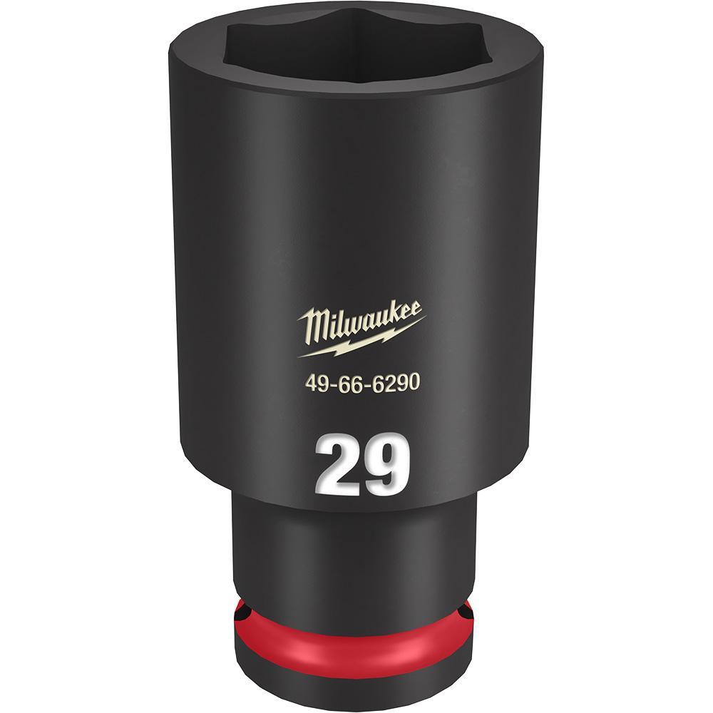 Milwaukee® SHOCKWAVE™ Impact Duty™ 49-66-6290 Socket, 1/2 in Hex Drive, 29 mm Deep Socket, 6 Points