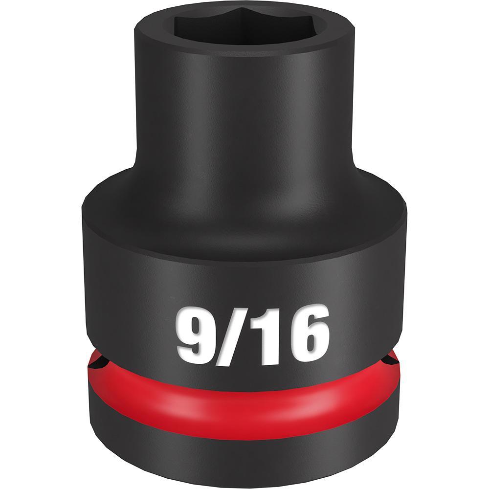 Milwaukee® SHOCKWAVE™ Impact Duty™ 49-66-6300 Socket, 3/4 in Hex Drive, 9/16 in Standard Socket, 6 Points