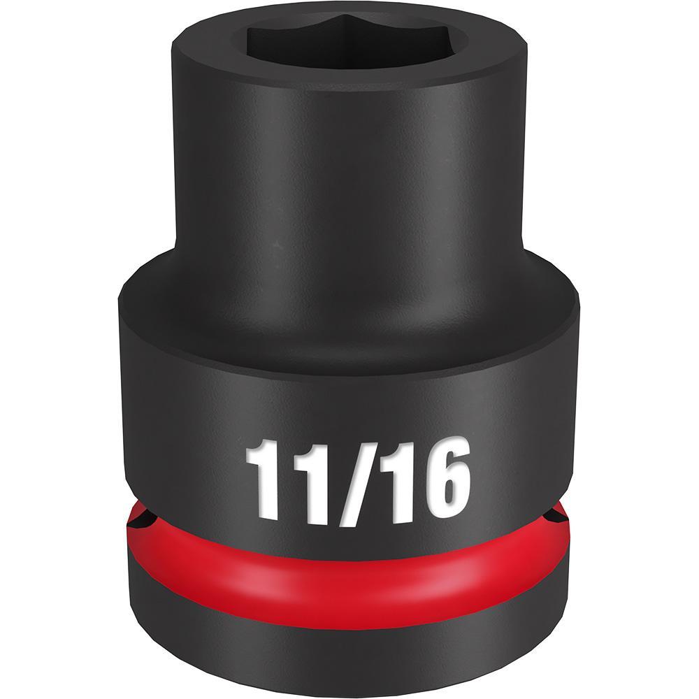 Milwaukee® SHOCKWAVE™ Impact Duty™ 49-66-6302 Socket, 3/4 in Hex Drive, 11/16 in Standard Socket, 6 Points