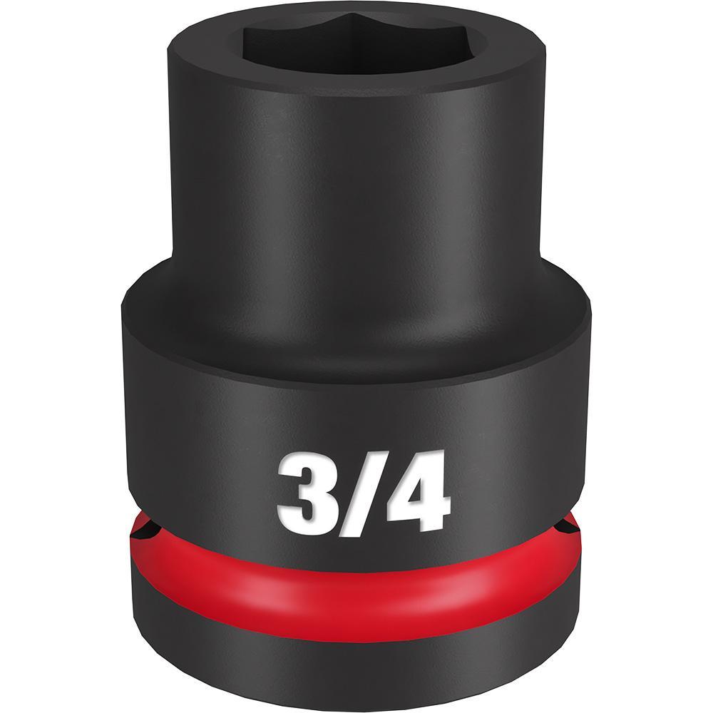 Milwaukee® SHOCKWAVE™ Impact Duty™ 49-66-6303 Socket, 3/4 in Hex Drive, 3/4 in Standard Socket, 6 Points