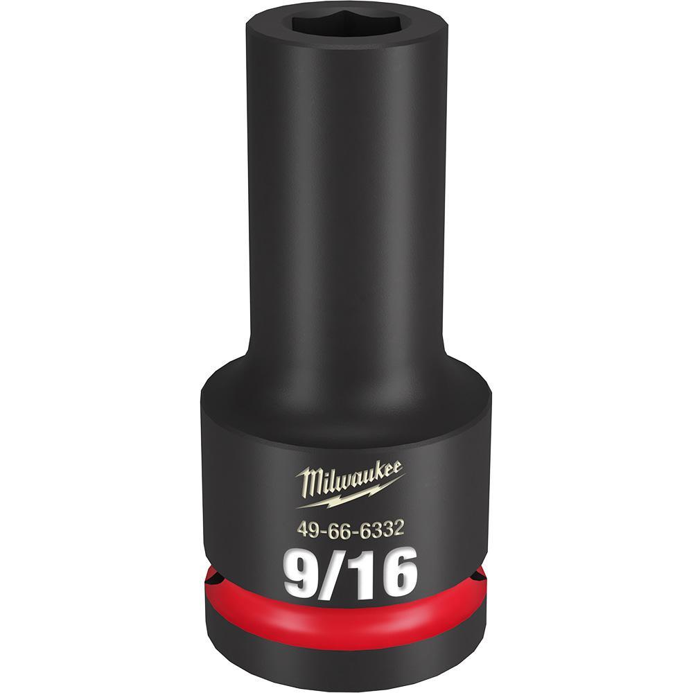 Milwaukee® SHOCKWAVE™ Impact Duty™ 49-66-6332 Socket, 3/4 in Hex Drive, 9/16 in Deep Socket, 6 Points