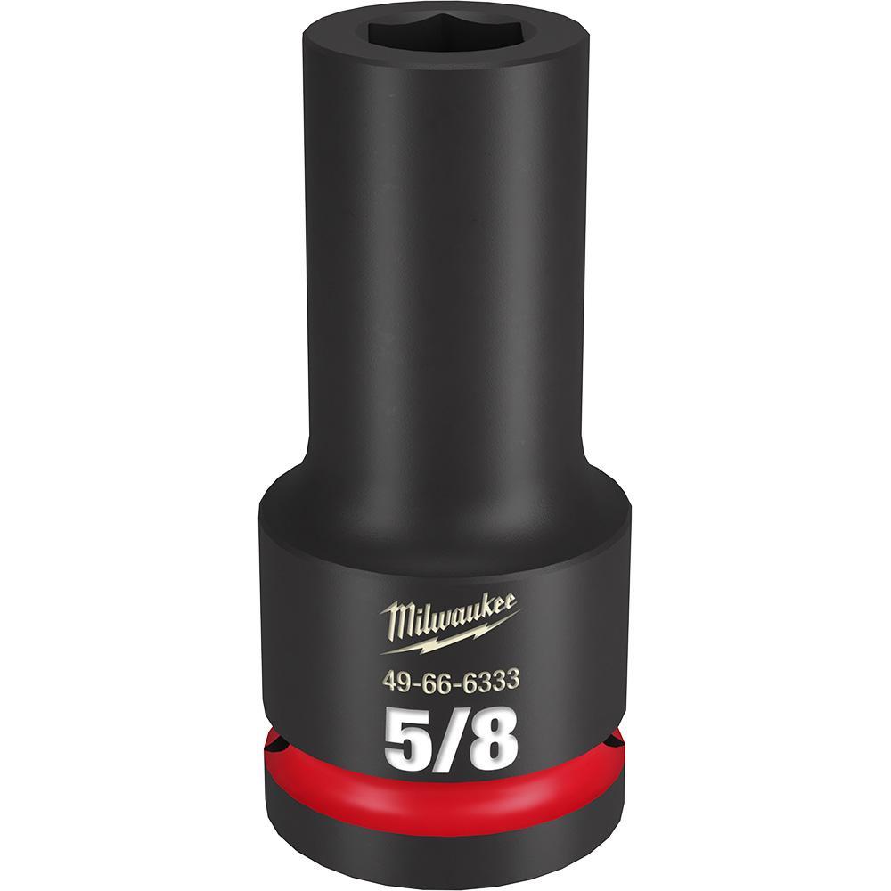 Milwaukee® SHOCKWAVE™ Impact Duty™ 49-66-6333 Socket, 3/4 in Hex Drive, 5/8 in Deep Socket, 6 Points