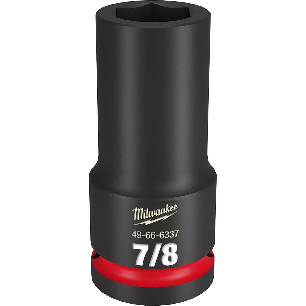 Milwaukee® SHOCKWAVE™ Impact Duty™ 49-66-6337 Socket, 3/4 in Hex Drive, 7/8 in Deep Socket, 6 Points