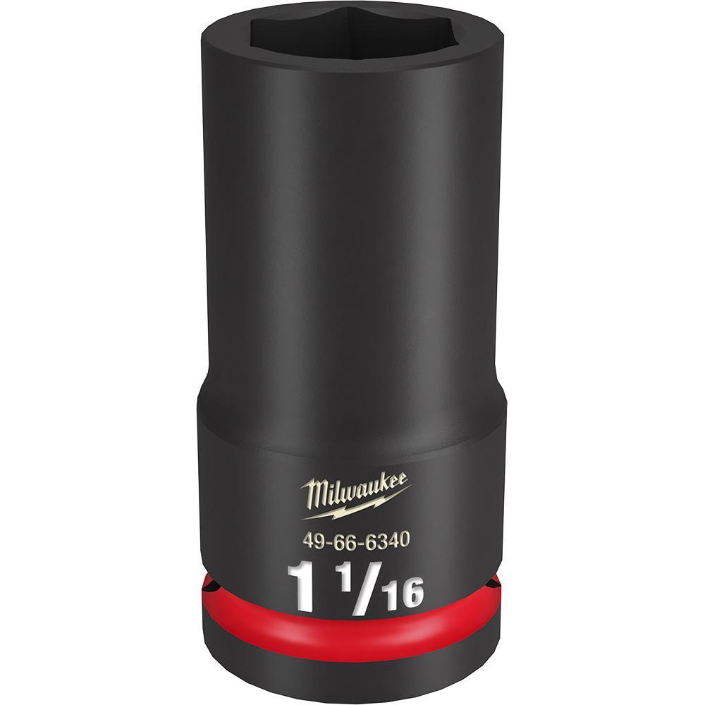 Milwaukee® SHOCKWAVE™ Impact Duty™ 49-66-6340 Socket, 3/4 in Hex Drive, 1-1/16 in Deep Socket, 6 Points