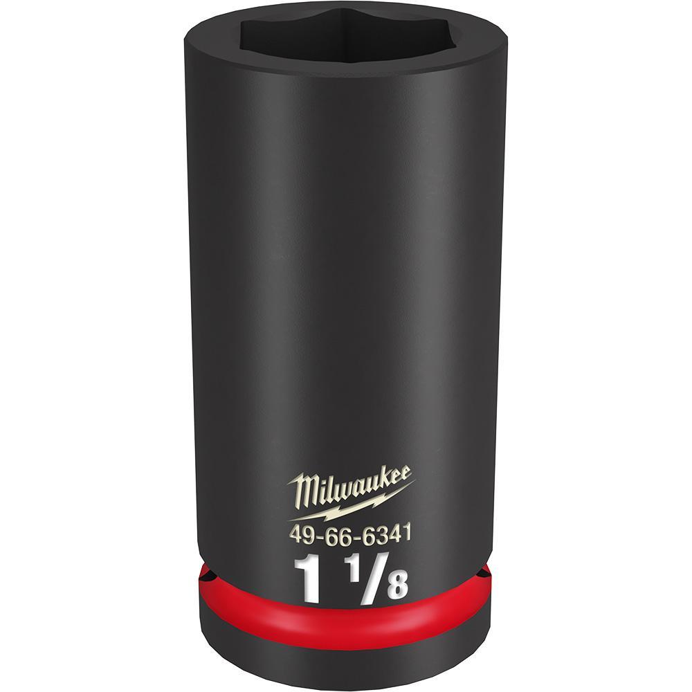 Milwaukee® SHOCKWAVE™ Impact Duty™ 49-66-6341 Socket, 3/4 in Hex Drive, 1-1/8 in Deep Socket, 6 Points