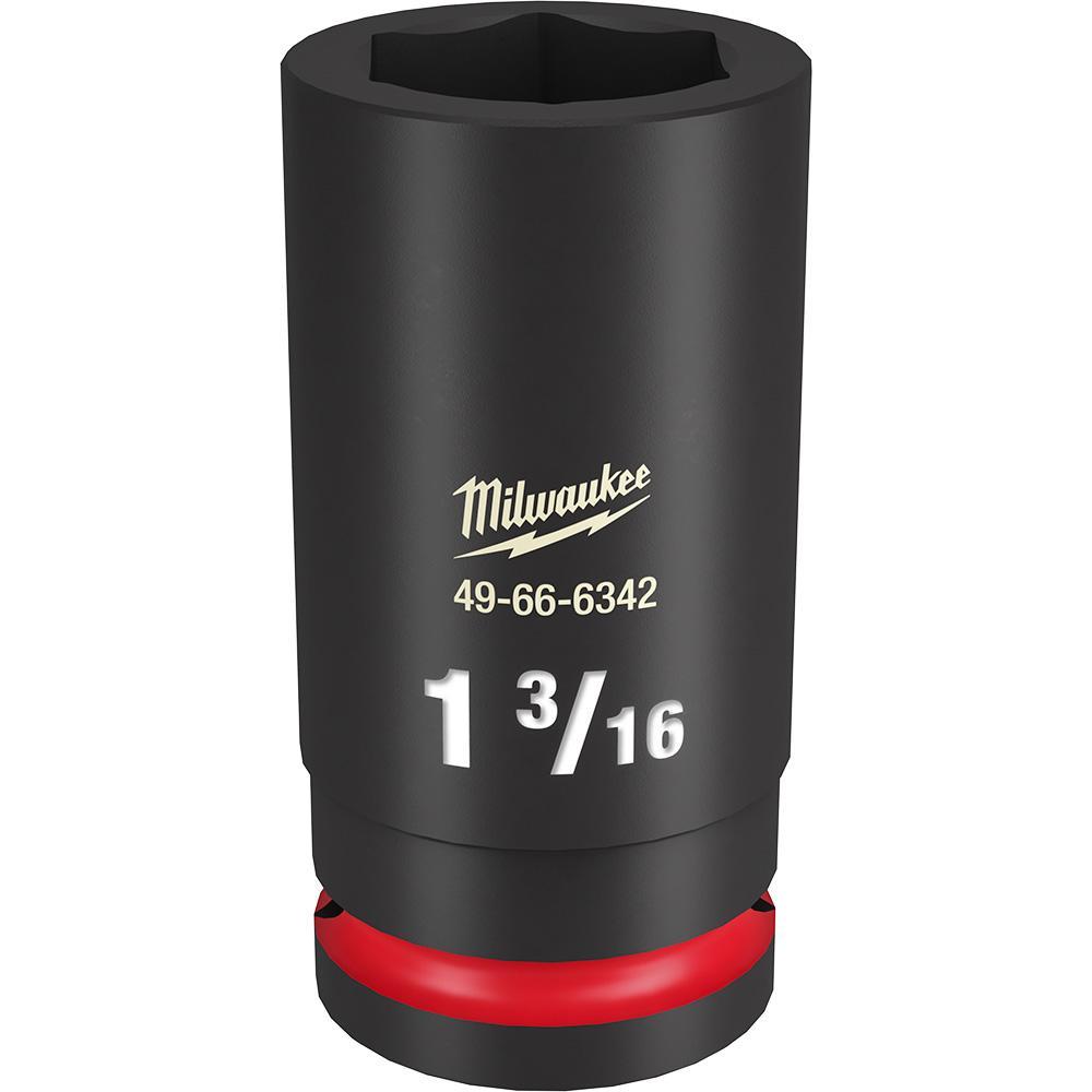 Milwaukee® SHOCKWAVE™ Impact Duty™ 49-66-6342 Socket, 3/4 in Hex Drive, 1-3/16 in Deep Socket, 6 Points