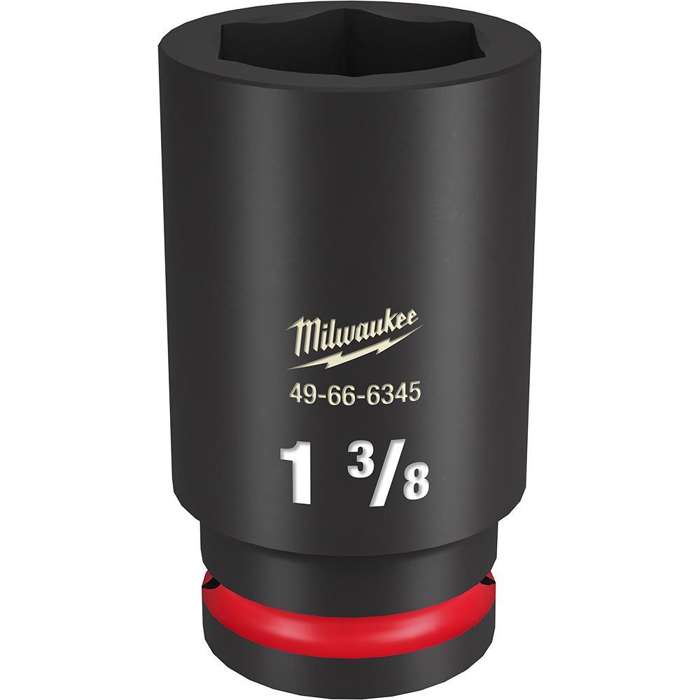Milwaukee® SHOCKWAVE™ Impact Duty™ 49-66-6345 Socket, 3/4 in Hex Drive, 1-3/8 in Deep Socket, 6 Points